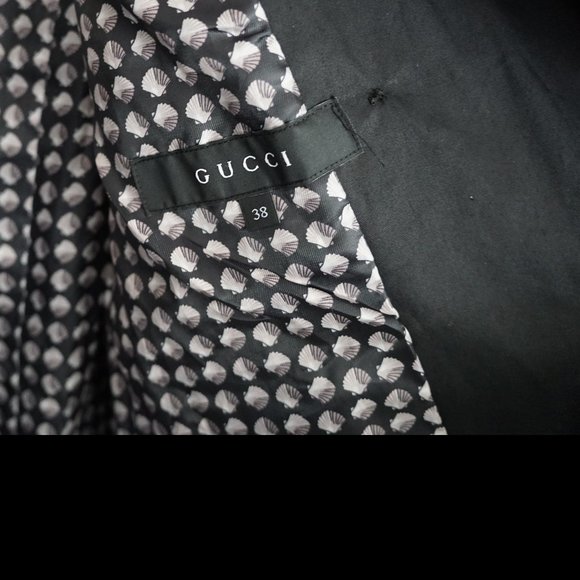 Gucci Double Breasted Short Trench Coat in Black (Size 38 EU) - Picture 6 of 16